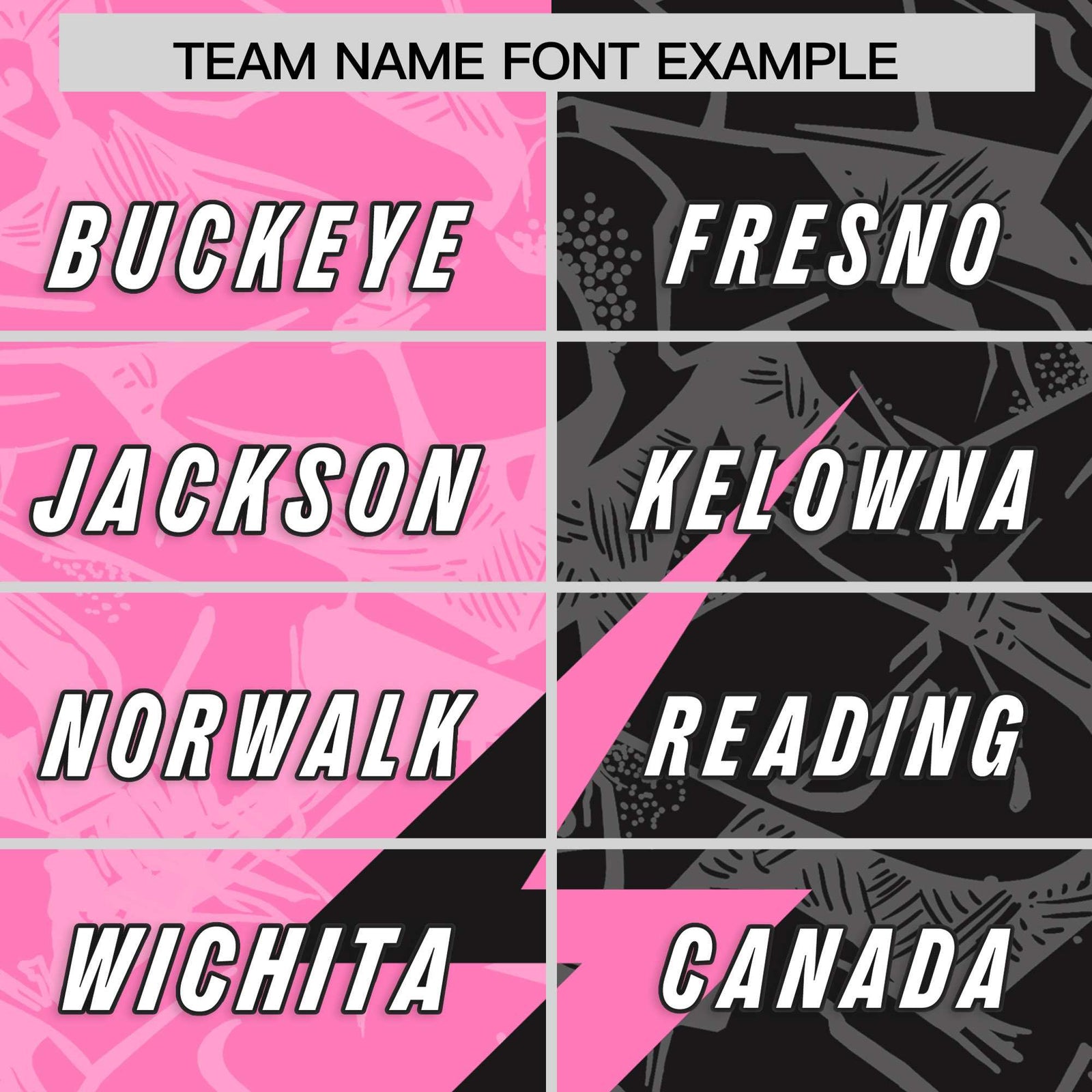 Custom Black Pink Split Personalized Lightning Pattern Football Jersey