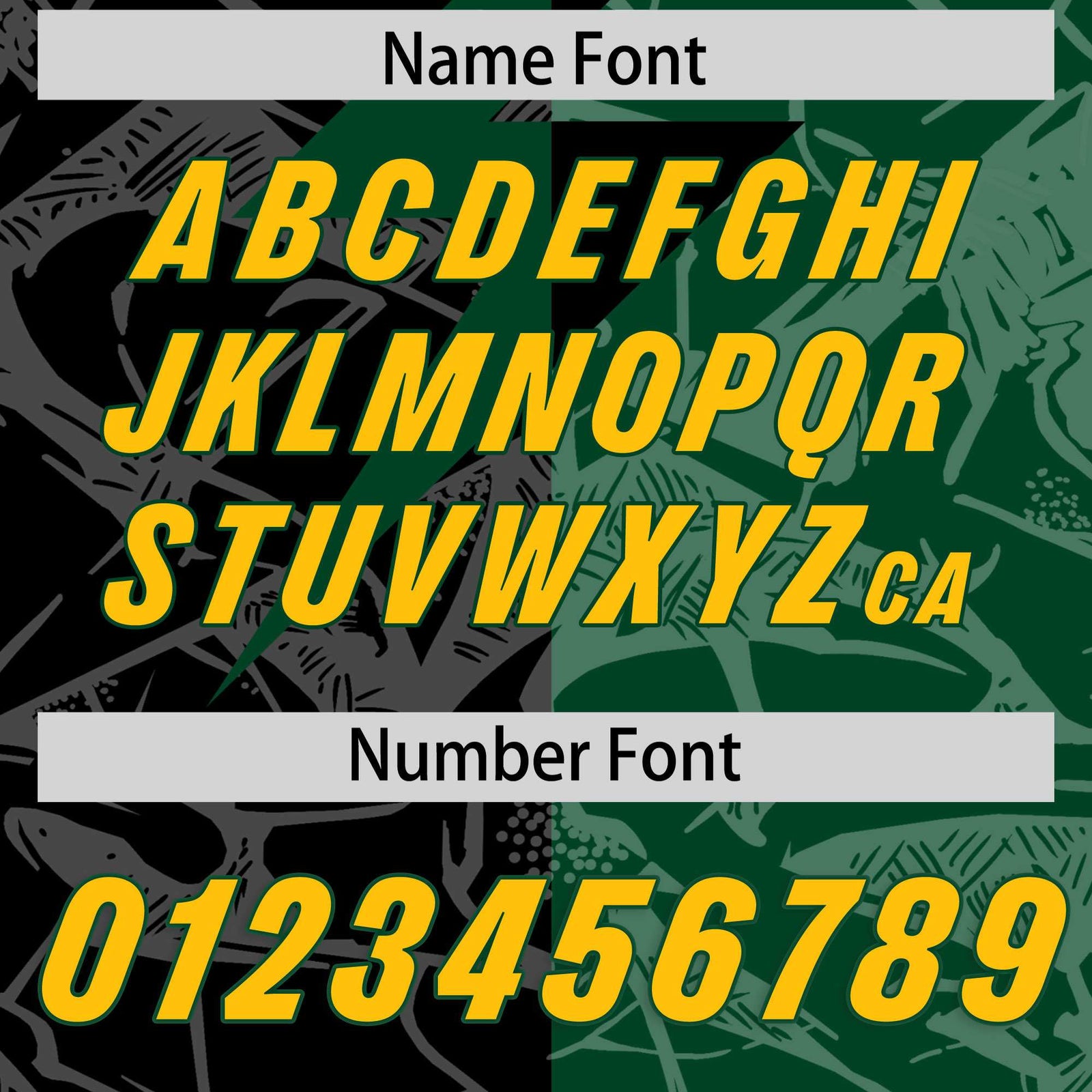 Custom Black Green Split Personalized Lightning Pattern Football Jersey