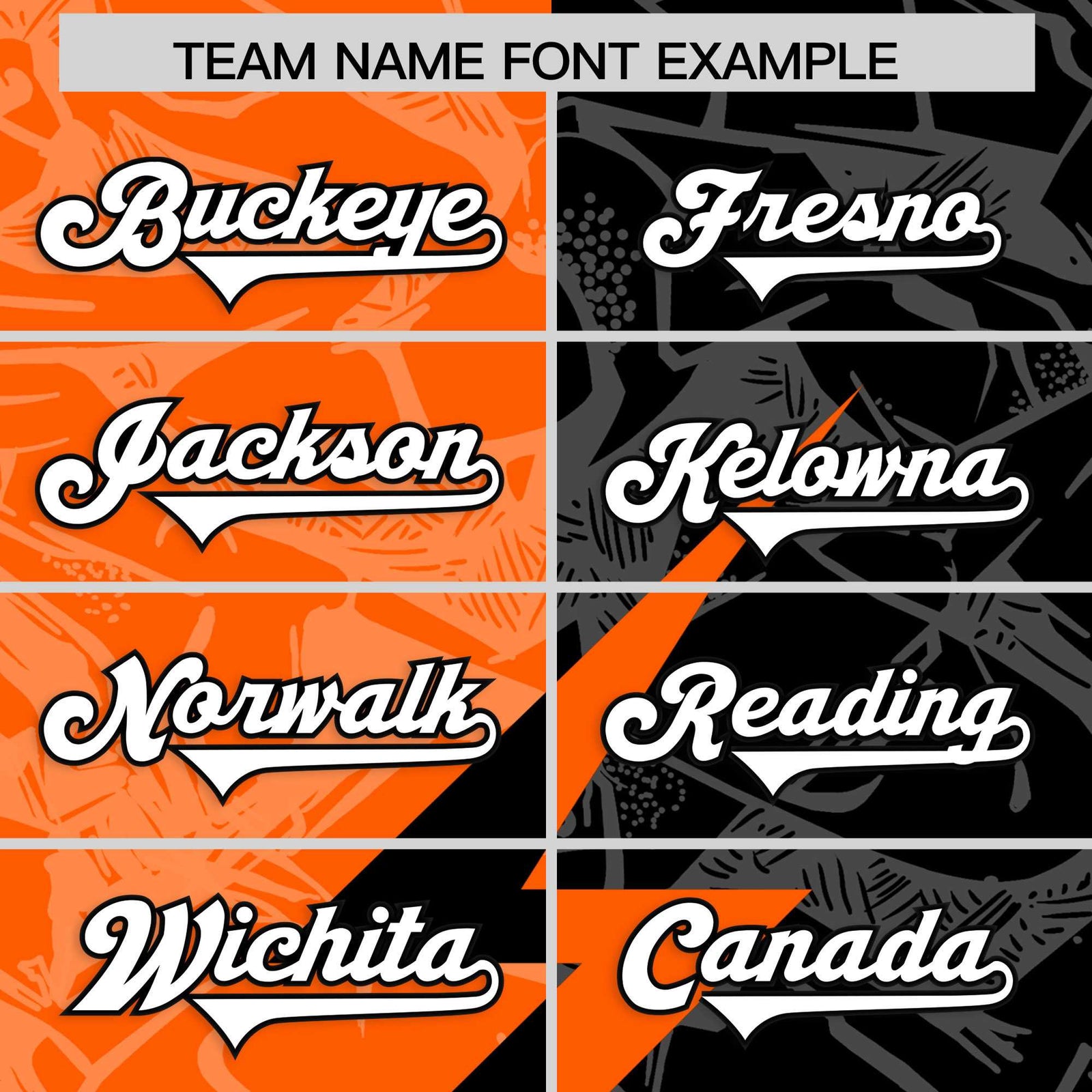 Custom Black Orange Split Personalized Lightning Pattern Football Jersey