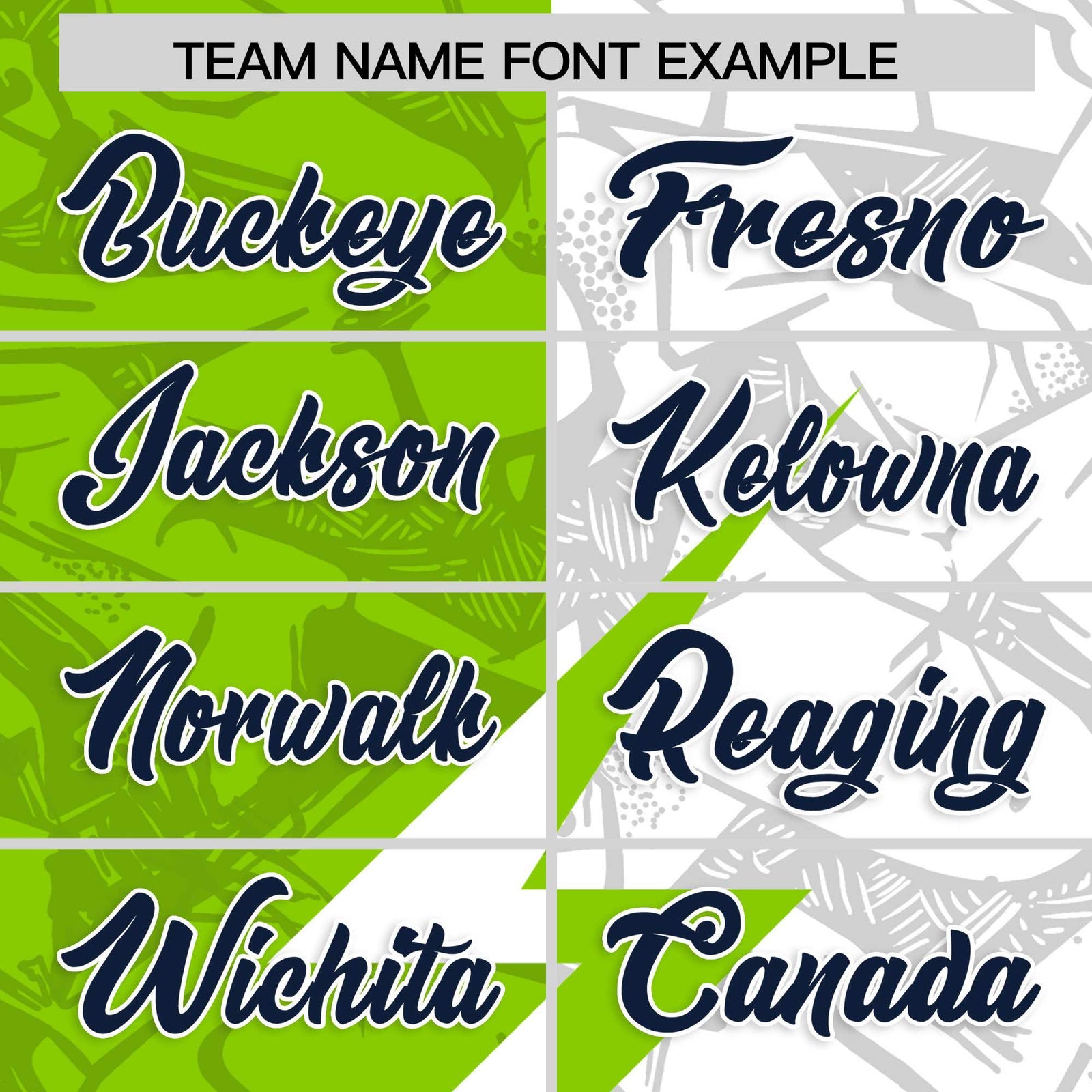 Custom Neon Green White Split Personalized Lightning Pattern Football Jersey