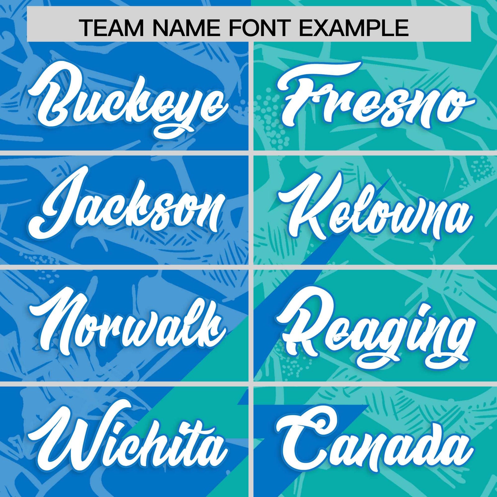 Custom Panther Blue Aqua Split Personalized Lightning Pattern Football Jersey