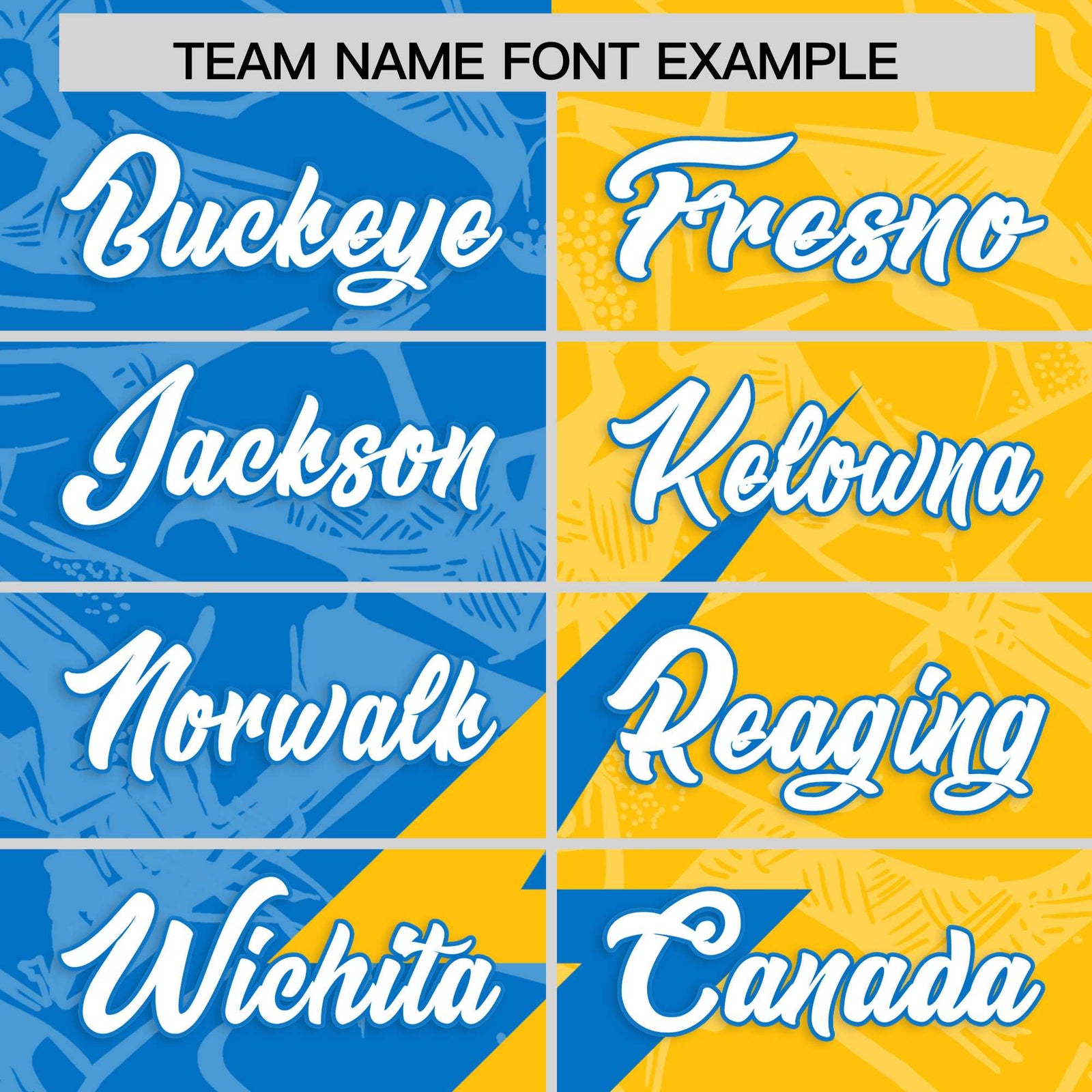 Custom Panther Blue Gold Split Personalized Lightning Pattern Football Jersey