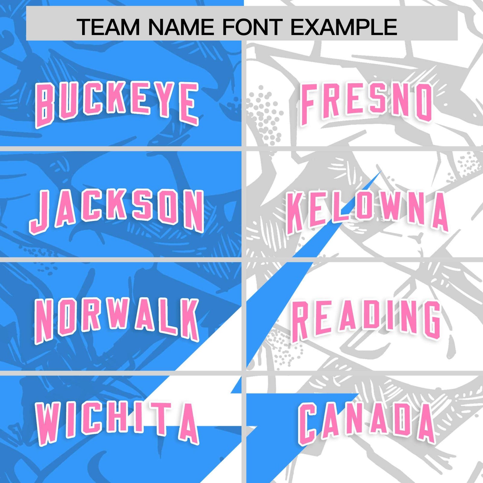 Custom Light Blue White Split Personalized Lightning Pattern Football Jersey