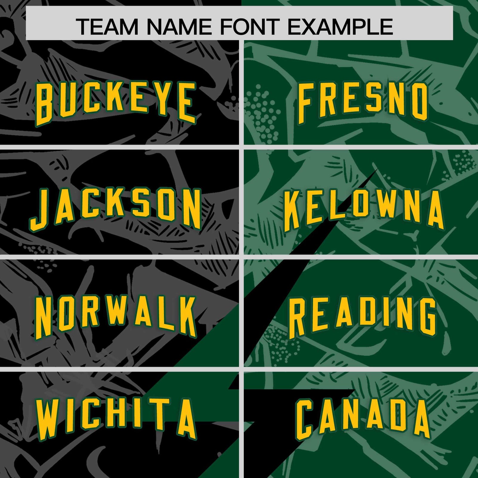 Custom Black Green Split Personalized Lightning Pattern Football Jersey