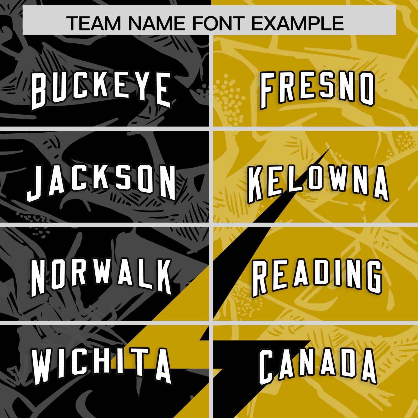 Custom Old Gold Black Split Personalized Lightning Pattern Football Jersey