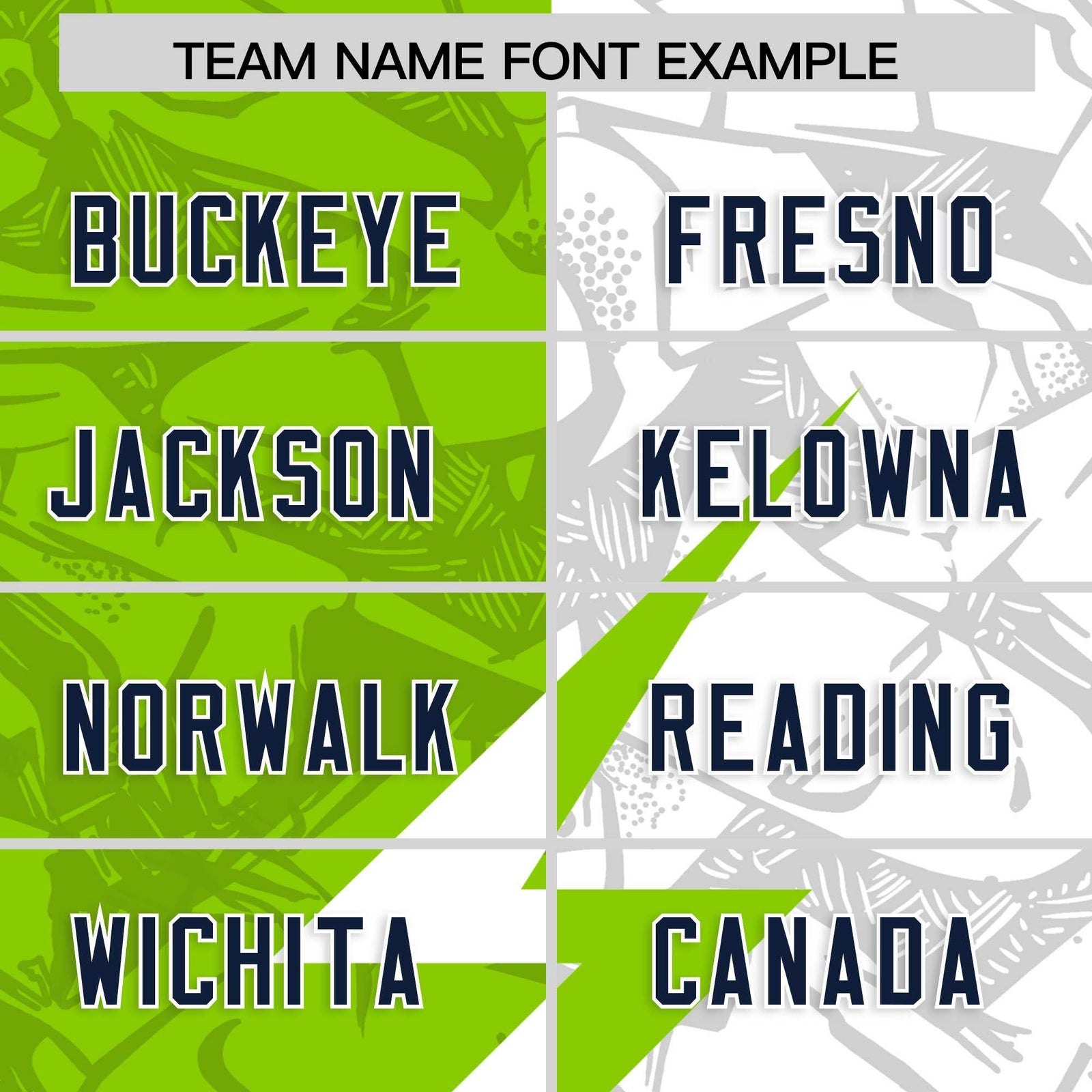 Custom Neon Green White Split Personalized Lightning Pattern Football Jersey