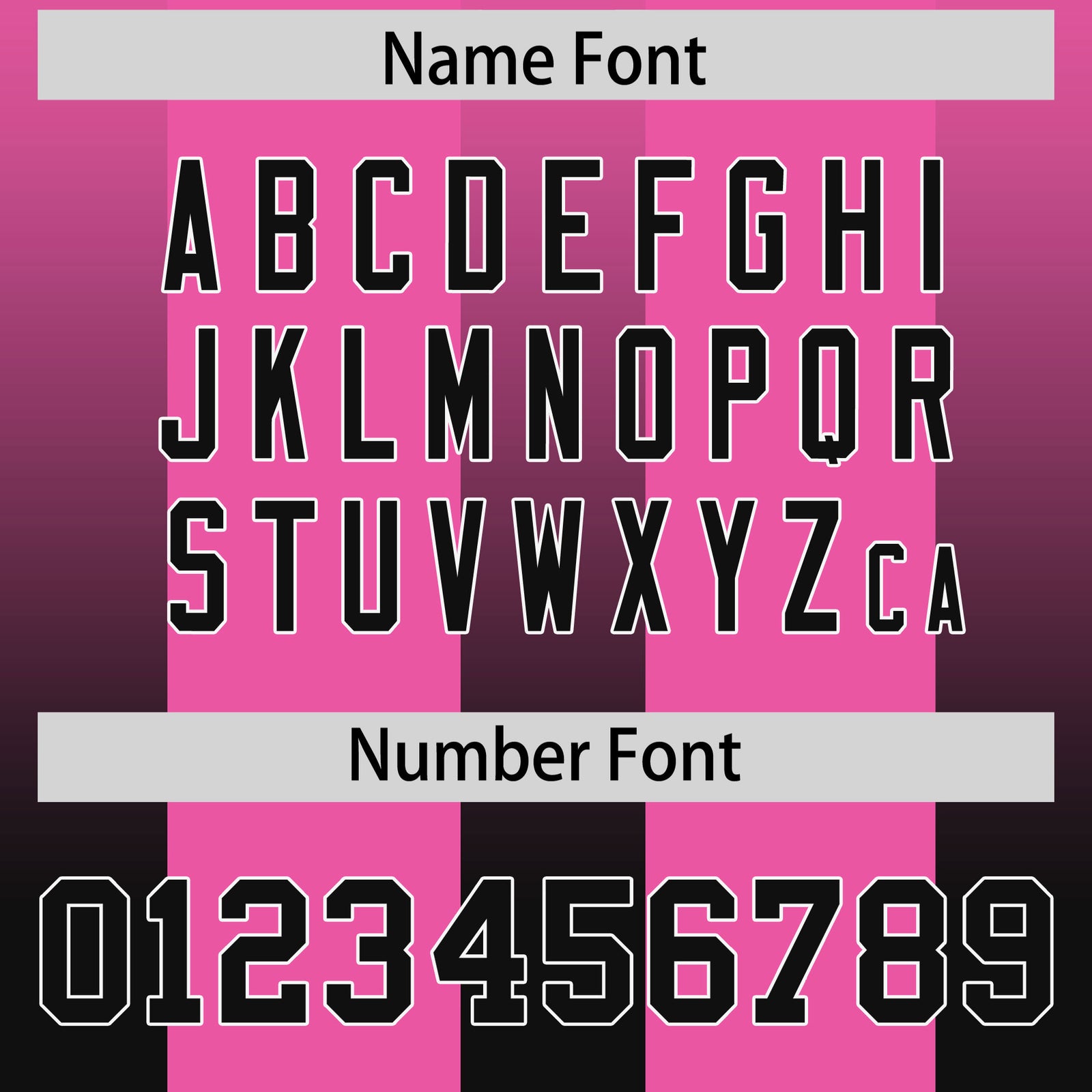 Custom Pink Black Vertical Width Stripe Gradient Fashion Personalized Team Football Jersey