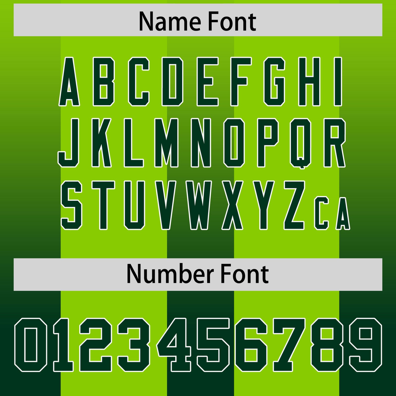 Custom Neon Green Green Vertical Width Stripe Gradient Fashion Personalized Team Football Jersey