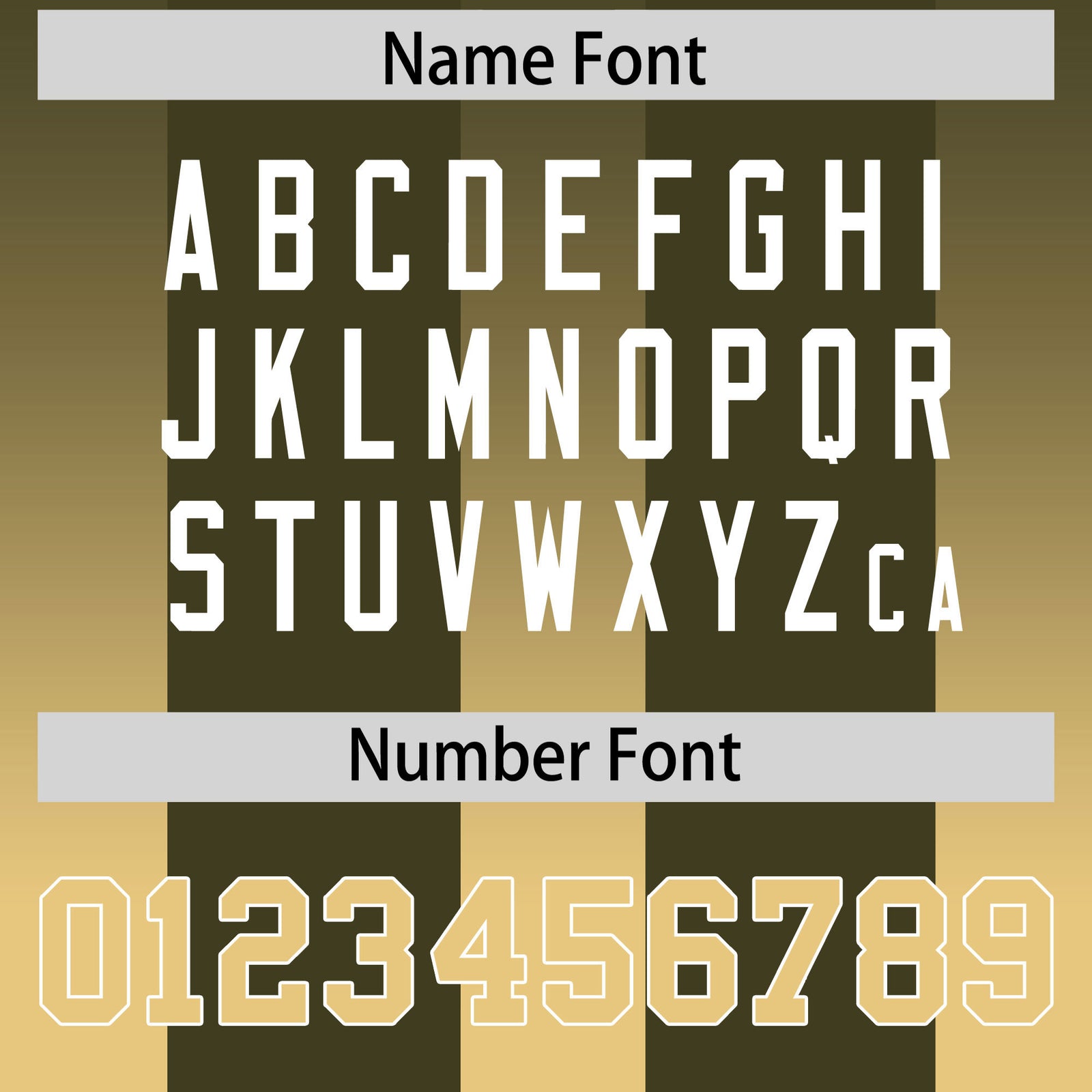 Custom Olive Khaki Vertical Width Stripe Gradient Fashion Personalized Team Football Jersey