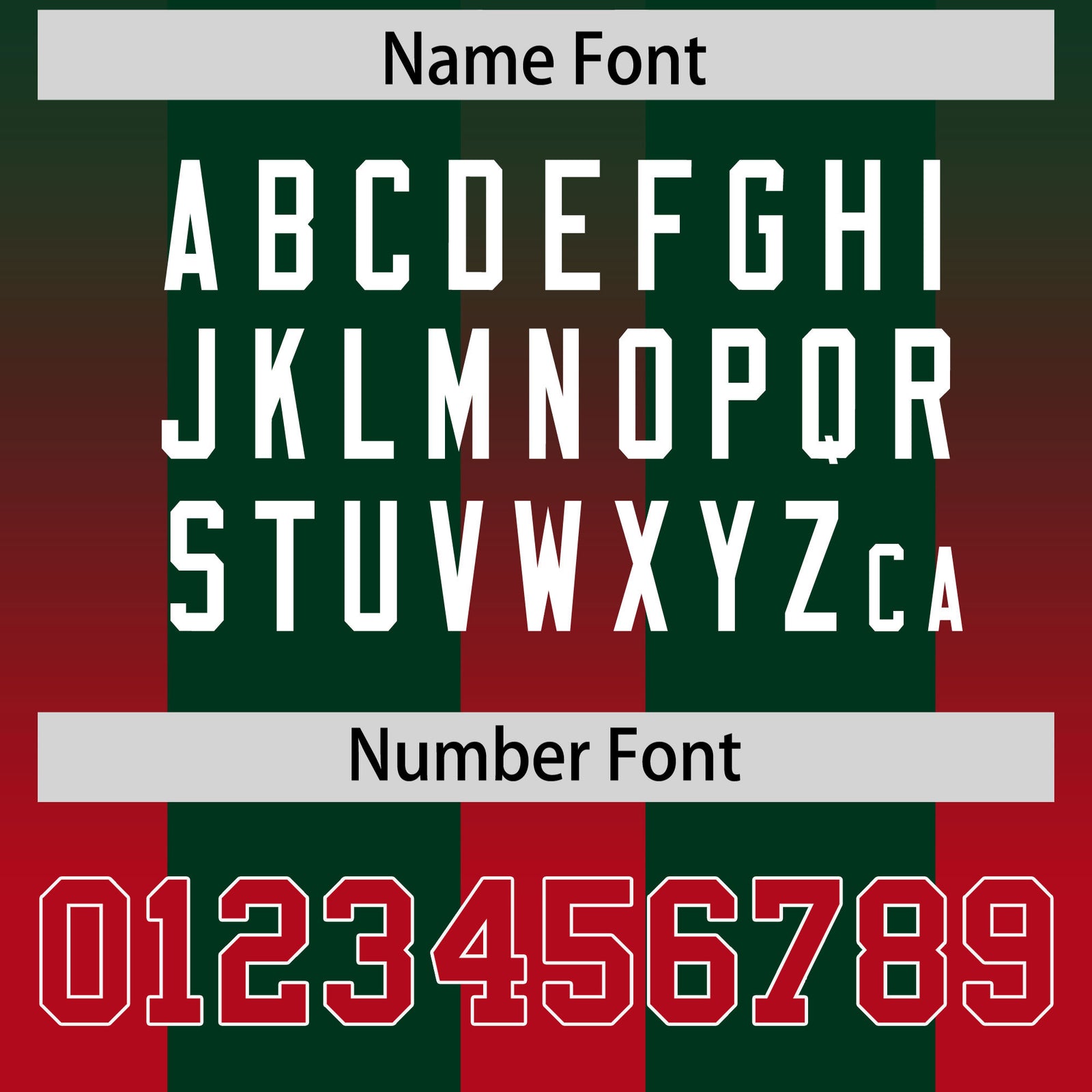 Custom Green Red Vertical Width Stripe Gradient Fashion Personalized Team Football Jersey