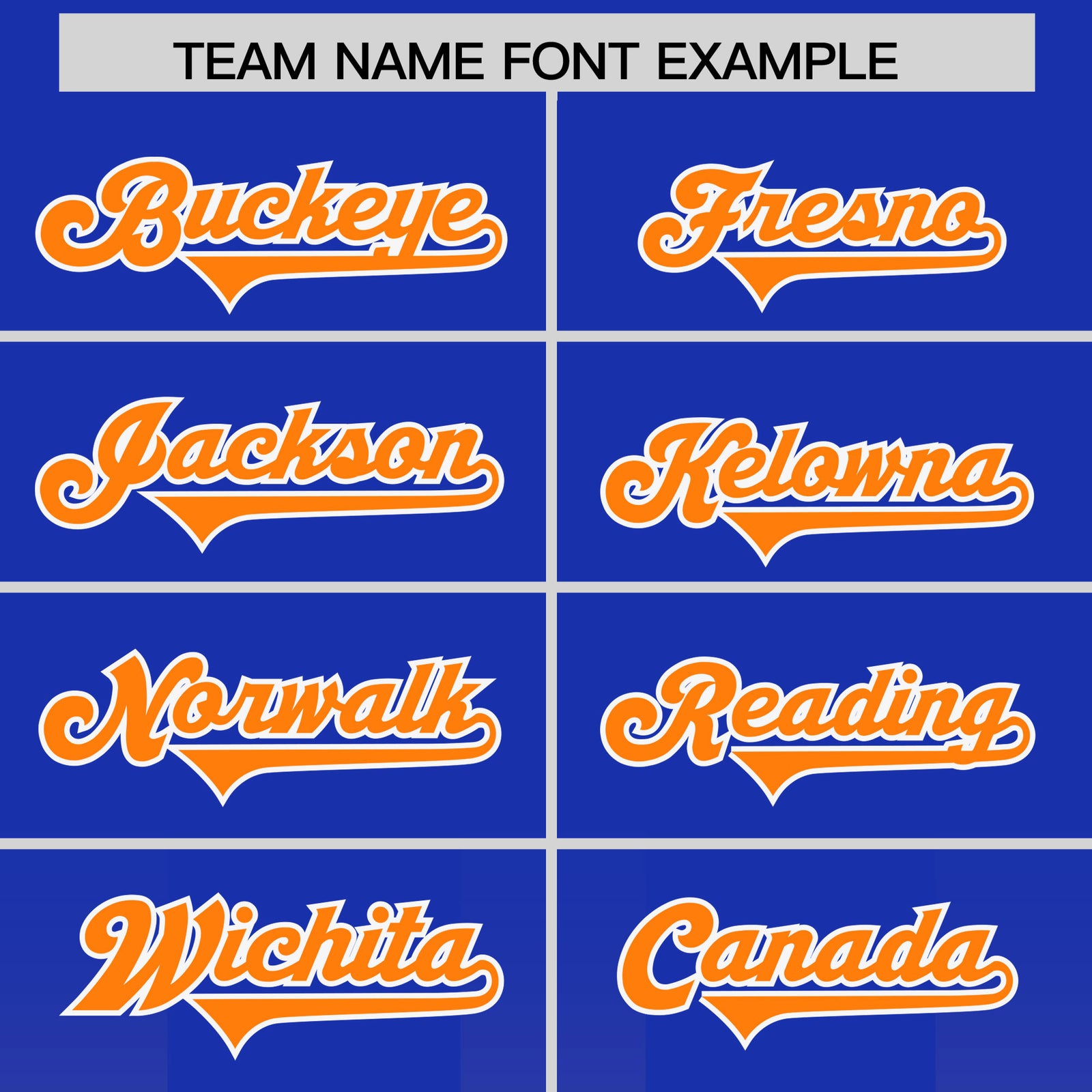 Custom Royal Orange Vertical Width Stripe Gradient Fashion Personalized Team Football Jersey