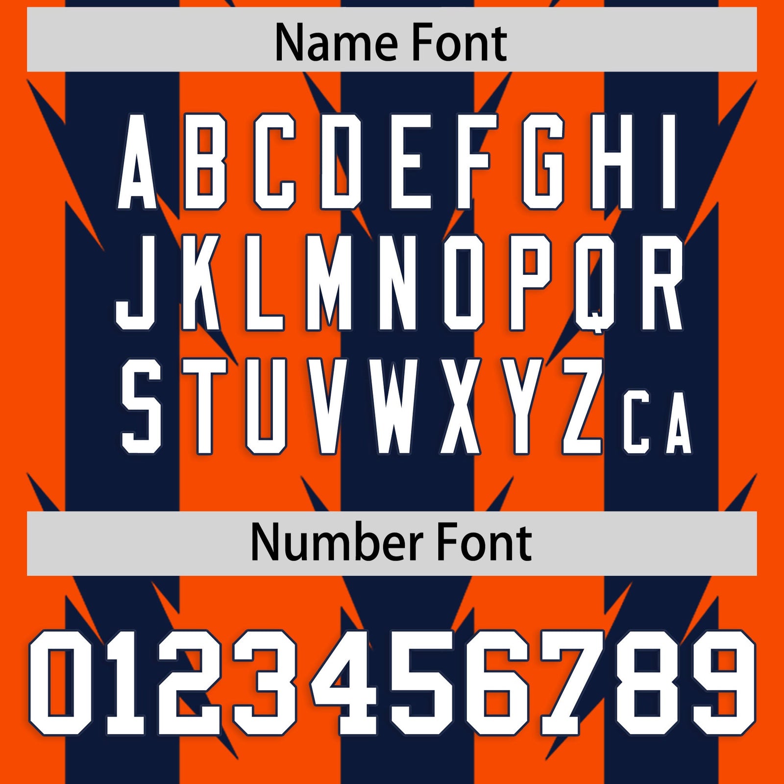 Custom Orange and Navy Graffiti Pattern Practice Flag Football Jerseys For Youth & Mens| KXKSHOP