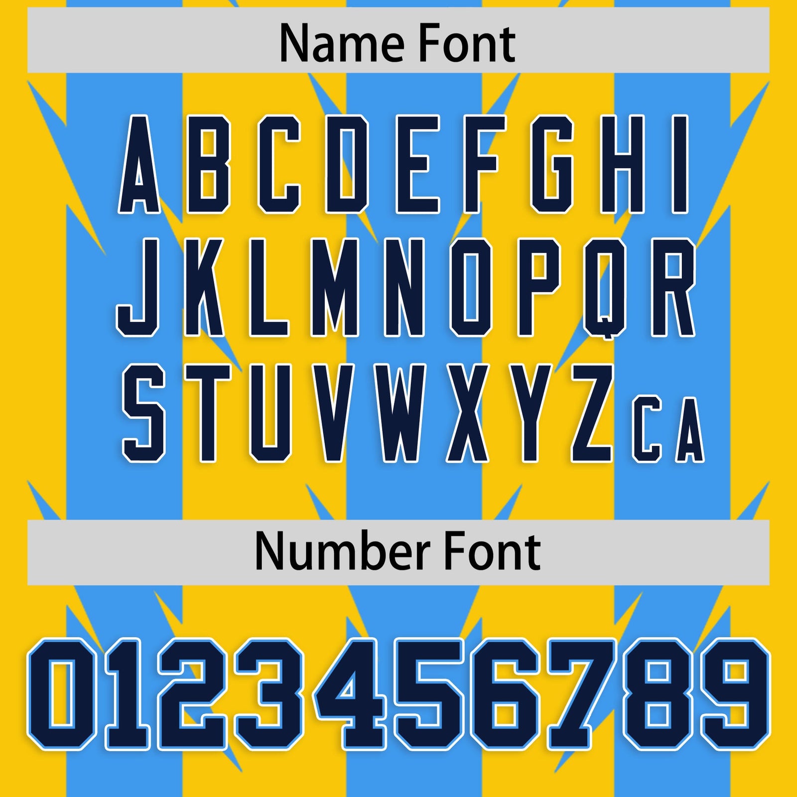 Custom Gold and Powder Blue Graffiti Pattern Practice Flag Football Jerseys For Youth & Mens| KXKSHOP