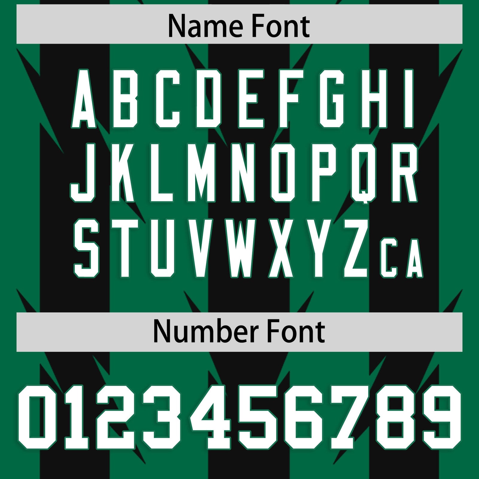 Custom Kelly Green and Black Graffiti Pattern Practice Flag Football Jerseys For Youth & Mens| KXKSHOP