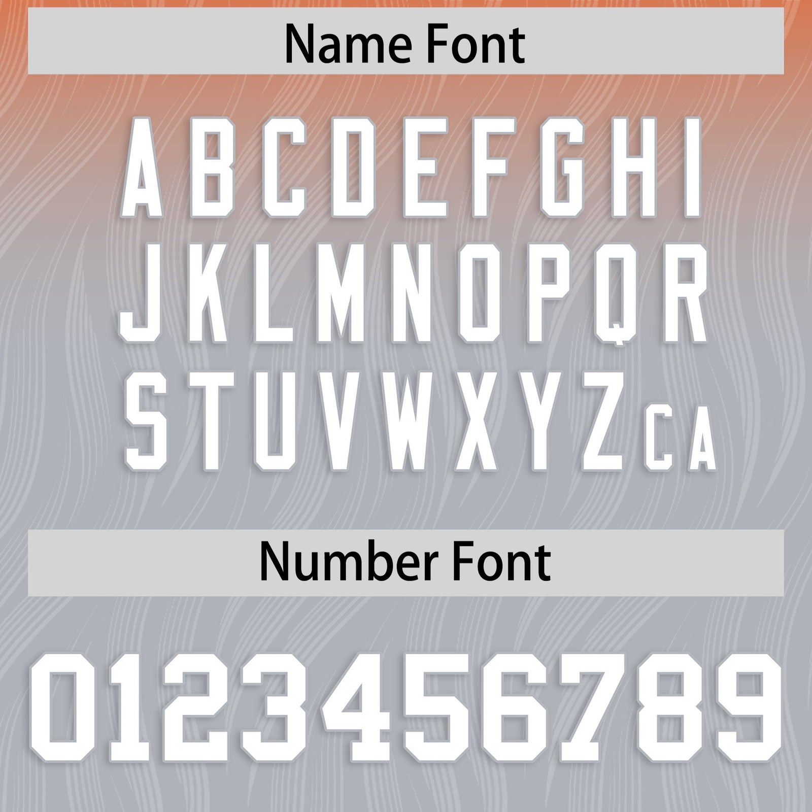 Custom Orange and Gray Customize Flag Football Jersey-7v7 Football Uniforms | KXKSHOP