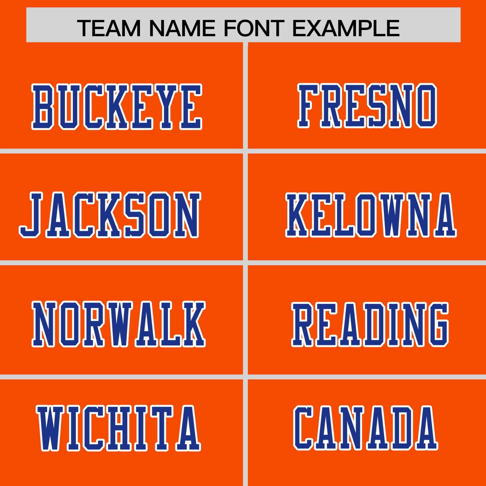 Custom Orange Royal-White Personalized Classic Authentic Football Jersey