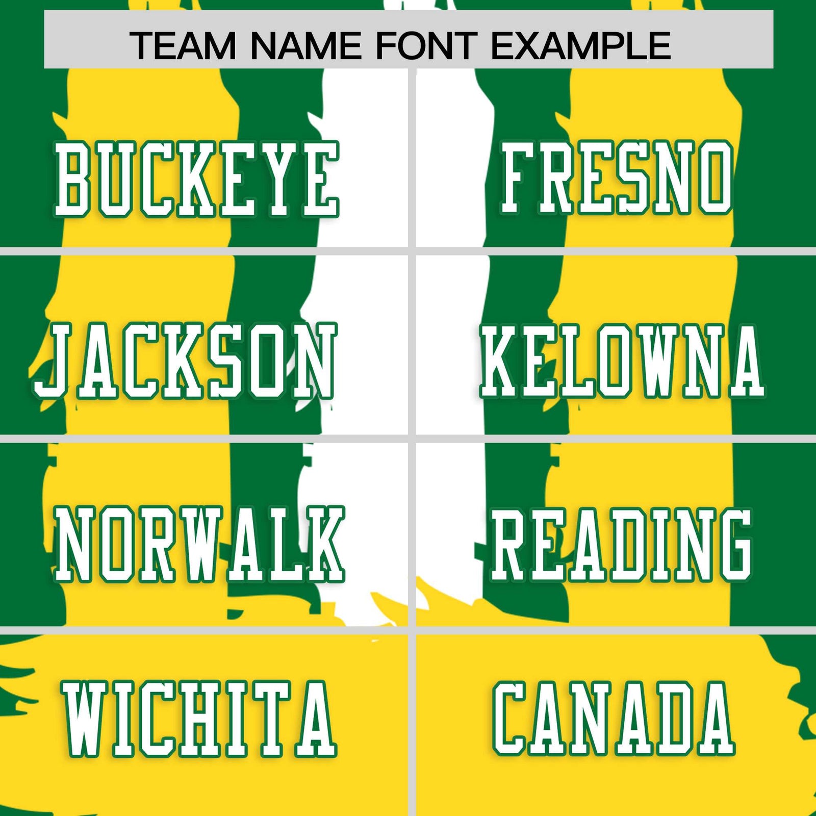 Custom Flag Football Jersey | Kelly Green Gold and White Graffiti Pattern Practice 7on7 Uniforms | Add name, number & logo| KXKSHOP