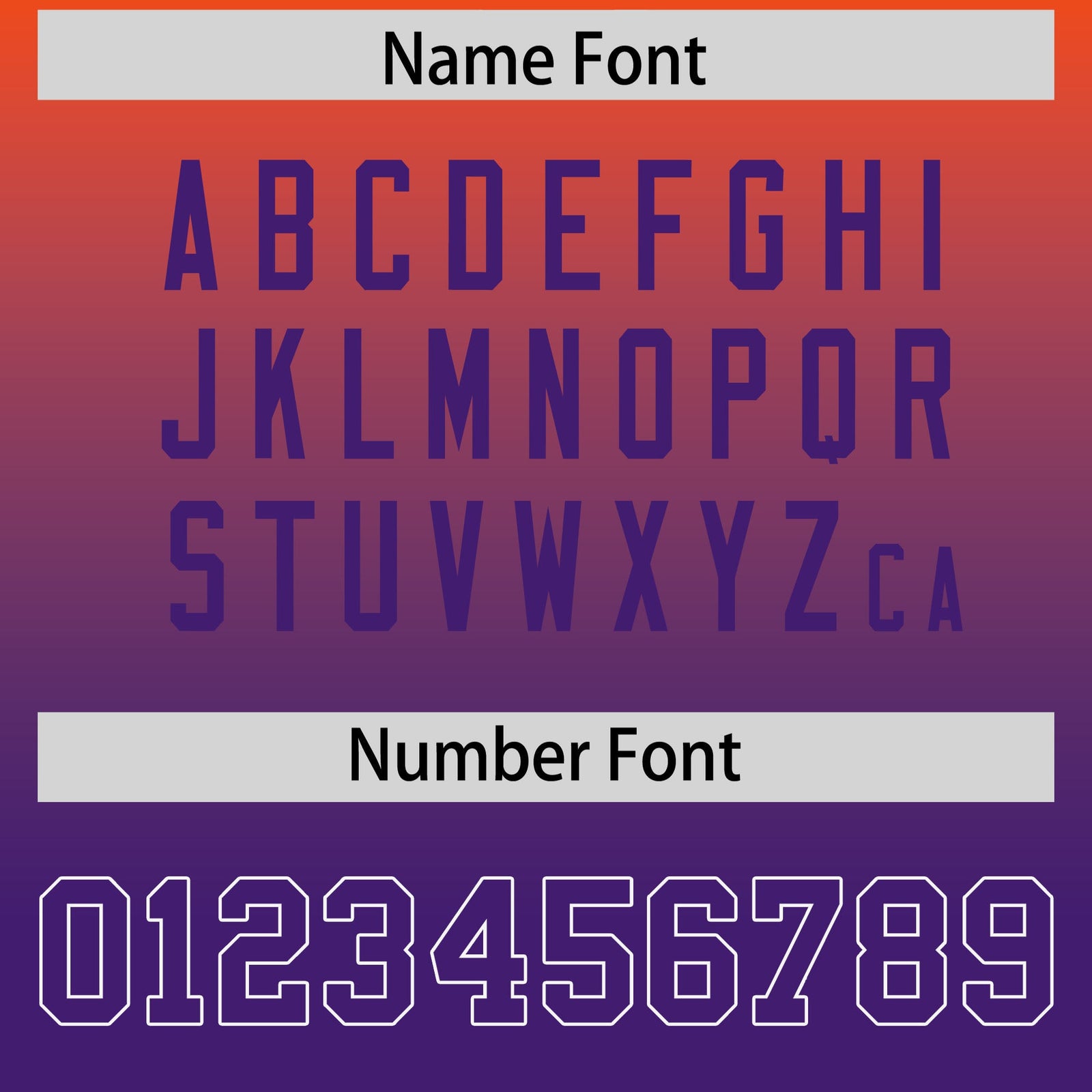 Custom Orange Purple Gradient Personalized Side Pattern Authentic Football Jersey