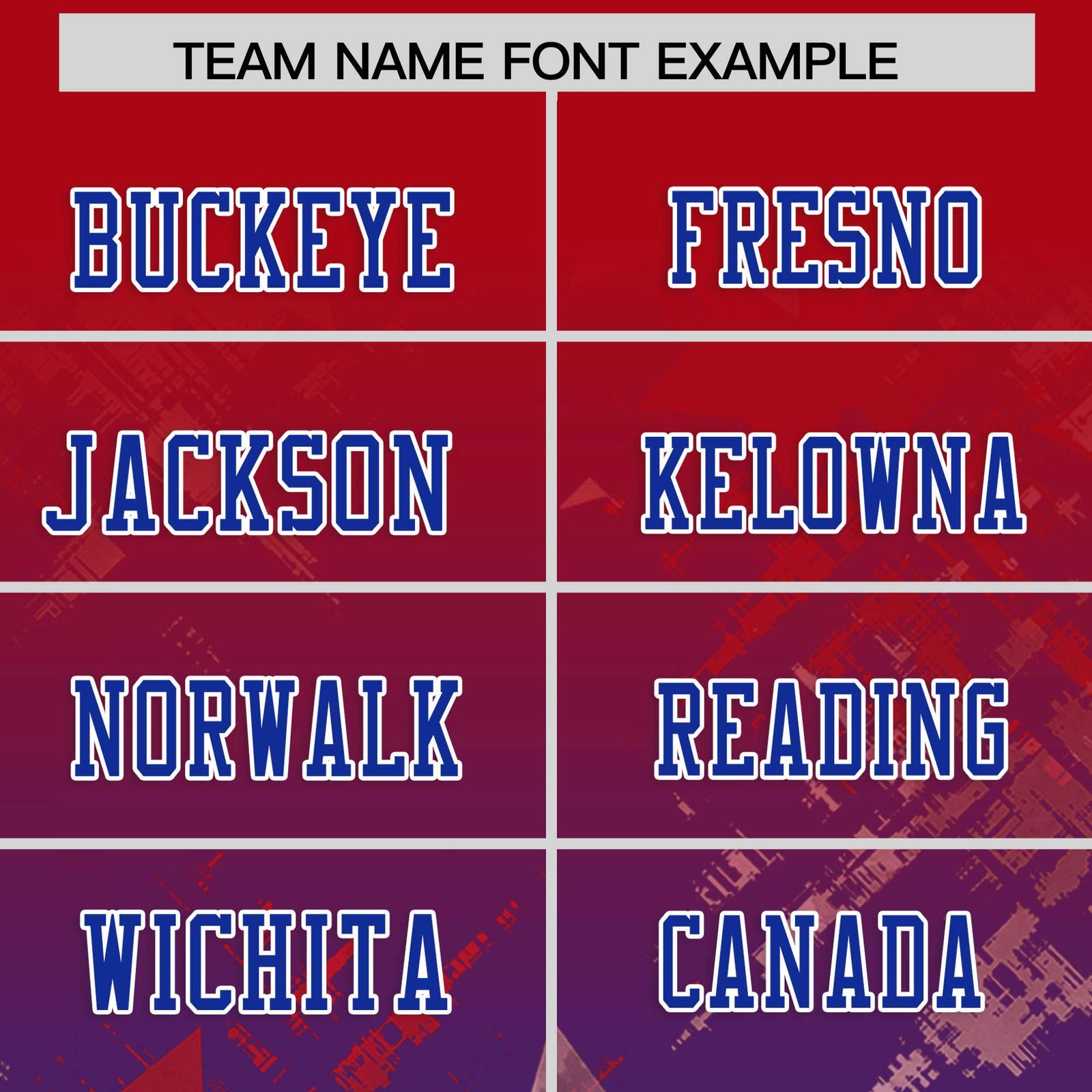 Custom Red and Royal Customize Flag Football Jersey - 7v7 Uniform| KXKSHOP