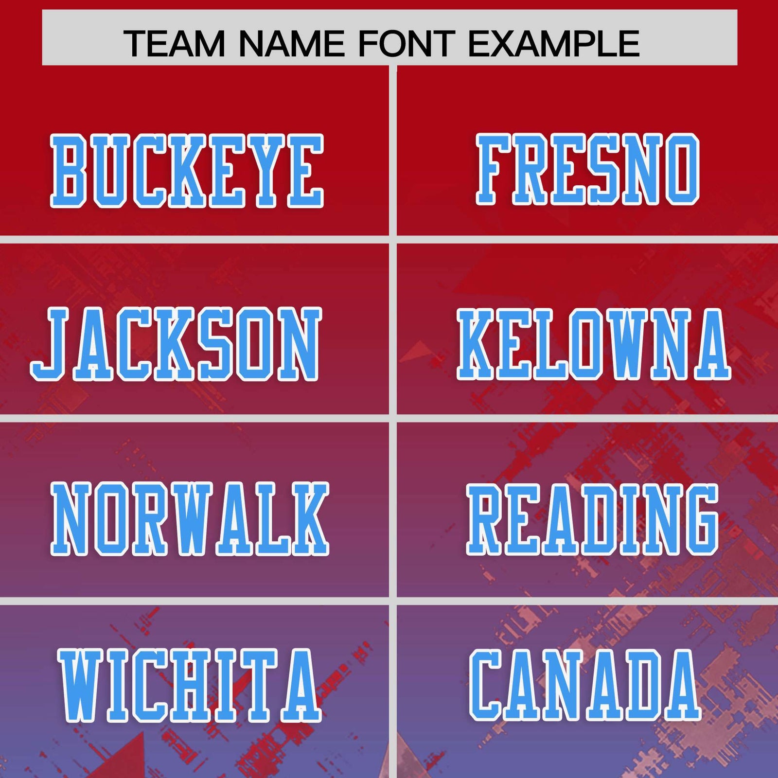 Custom Red and Light Blue Customize Flag Football Jersey - 7v7 Uniform| KXKSHOP