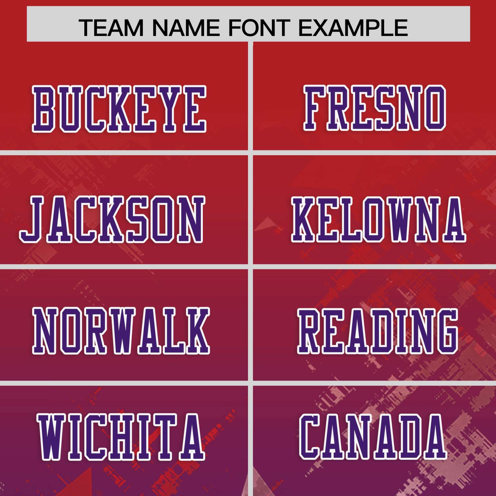 Custom Red and Purple Customize Flag Football Jersey - 7v7 Uniform| KXKSHOP