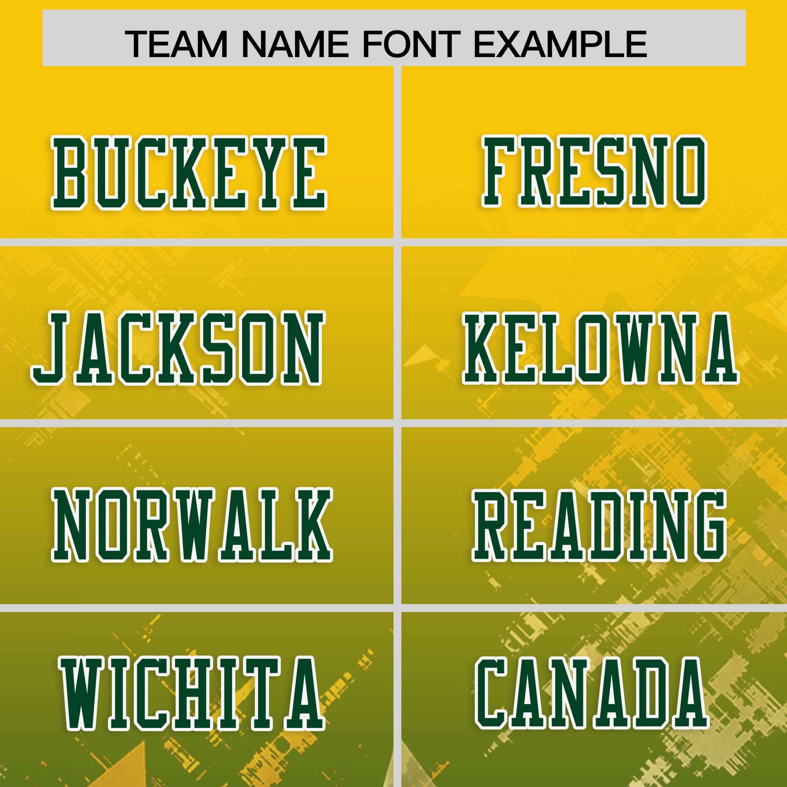 Custom Gold and Green Customize Flag Football Jersey - 7v7 Uniform| KXKSHOP