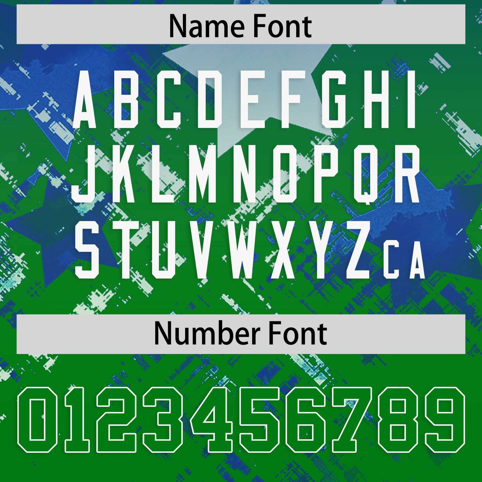 Custom Royal and Kelly Green Customize Flag Football Jersey - 7v7 Uniform| KXKSHOP