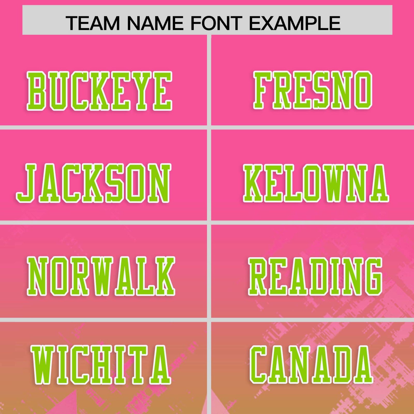 Custom Pink and Neon Green Customize Flag Football Jersey - 7v7 Uniform| KXKSHOP