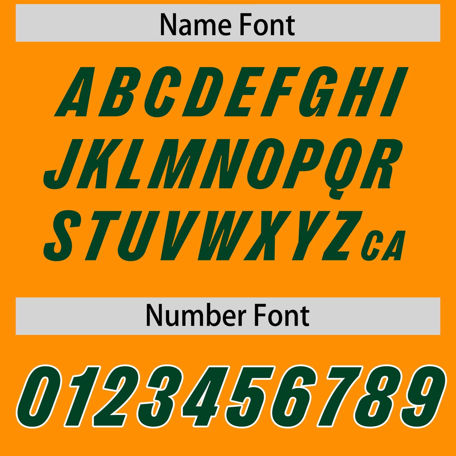 Custom Orange Green and White Side Stripe Pattern Authentic Football Jersey