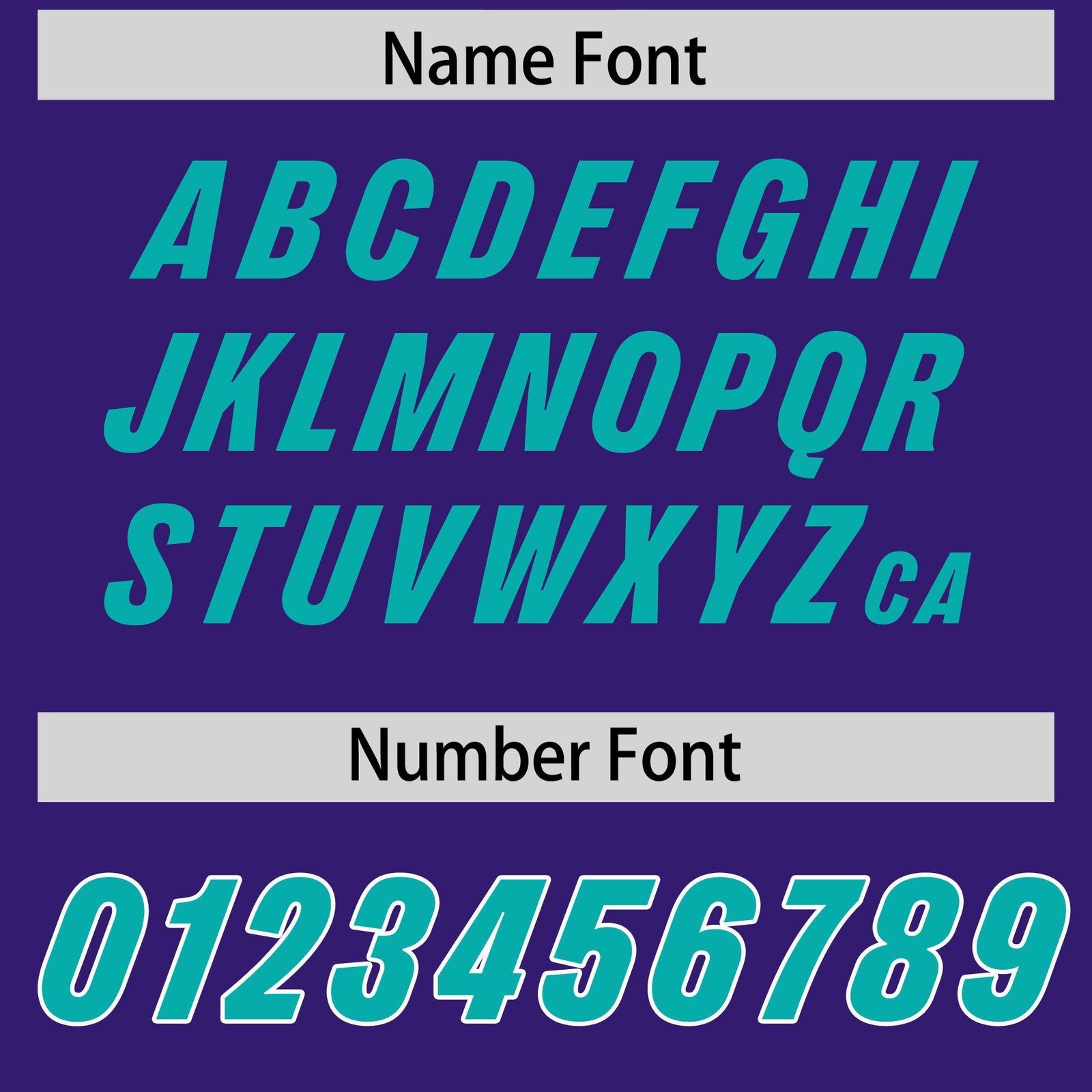 Custom Purple Aqua and White Side Stripe Pattern Authentic Football Jersey