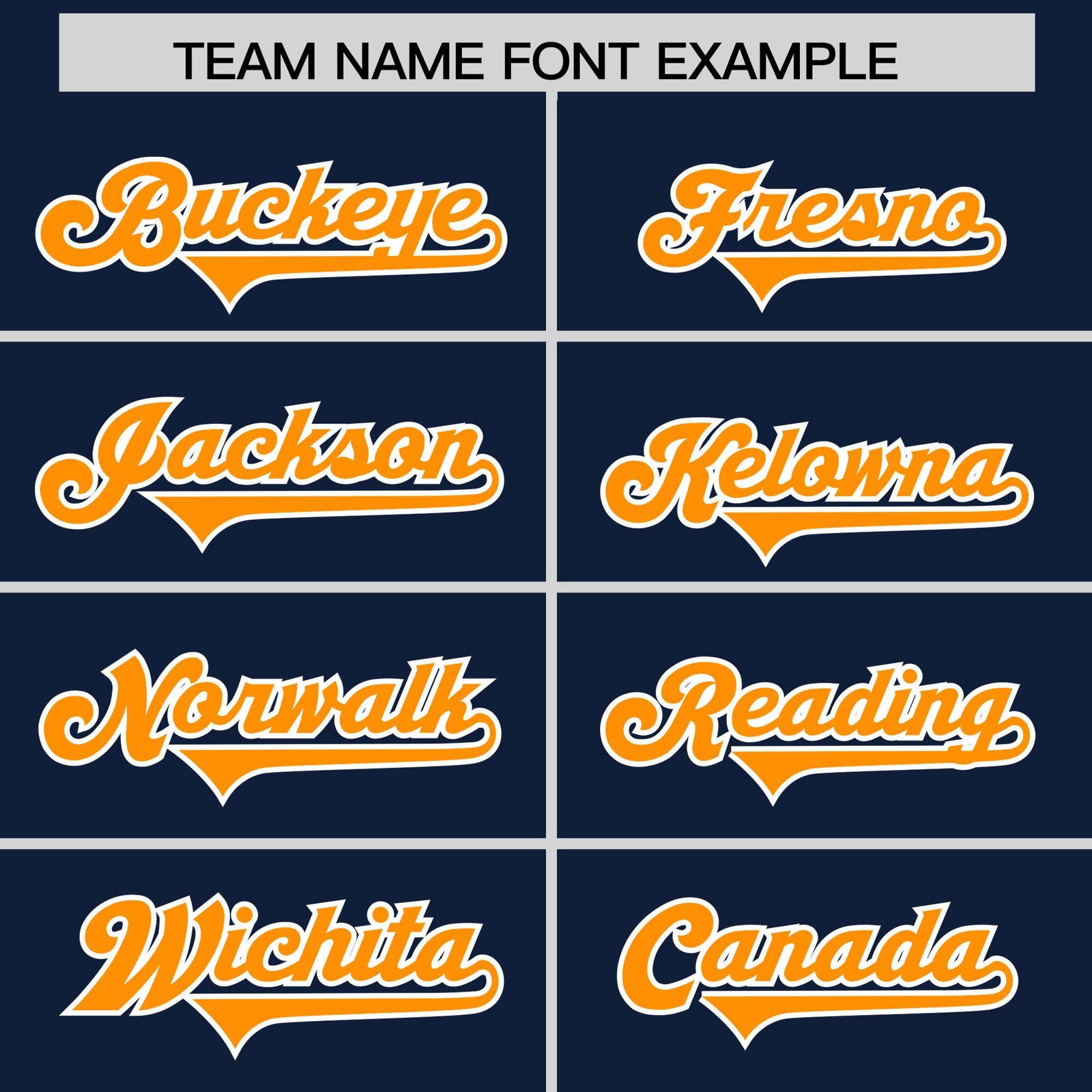Custom Navy Orange and White Side Stripe Pattern Authentic Football Jersey