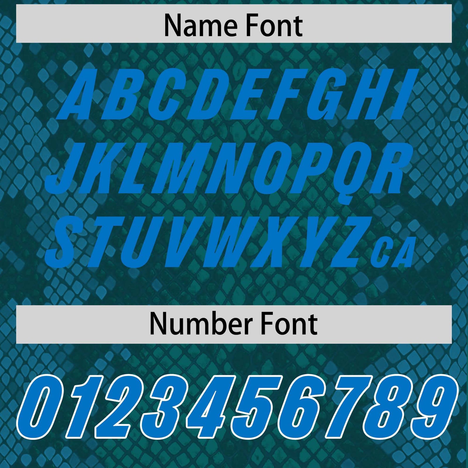 Custom Aqua Personalized Snakeskin Graffiti Pattern Authentic Football Jersey