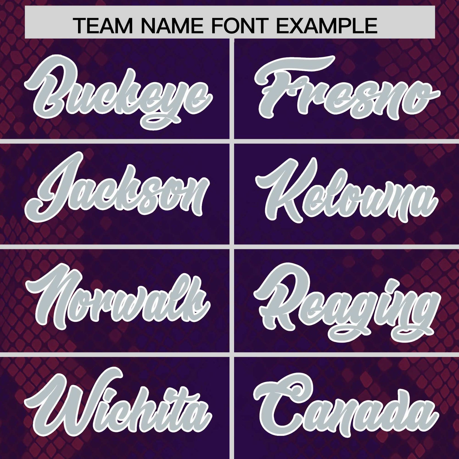 Custom Purple Personalized Snakeskin Graffiti Pattern Authentic Football Jersey