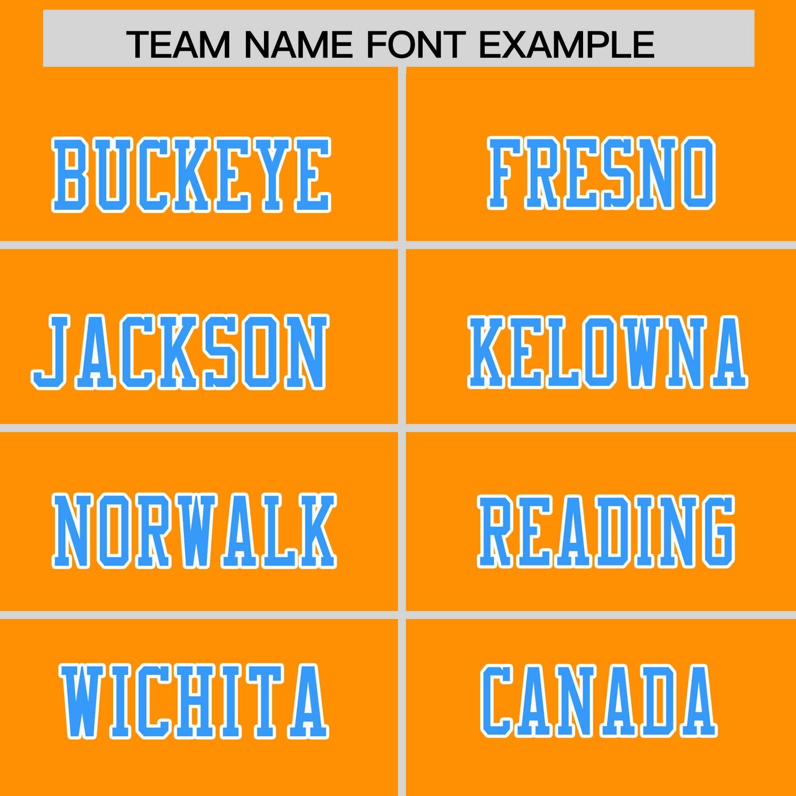 Custom Flag Football Jersey | Gold Orange Powder Blue Color Block For Youth & Men | Add Name, Number & Logo | KXKSHOP