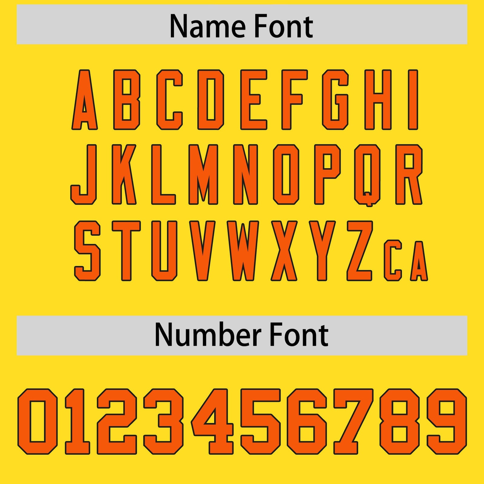 Custom Flag Football Jersey | Gold Orange Color Block For Youth & Men | Add Name, Number & Logo | KXKSHOP