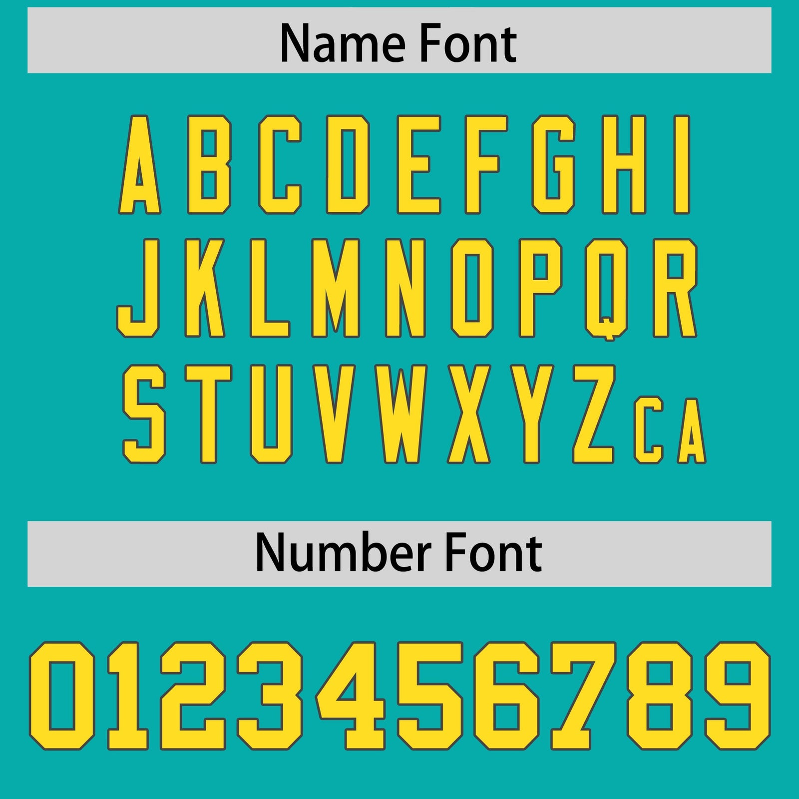 Custom Flag Football Jersey | Aqua Gold Color Block For Youth & Men | Add Name, Number & Logo | KXKSHOP