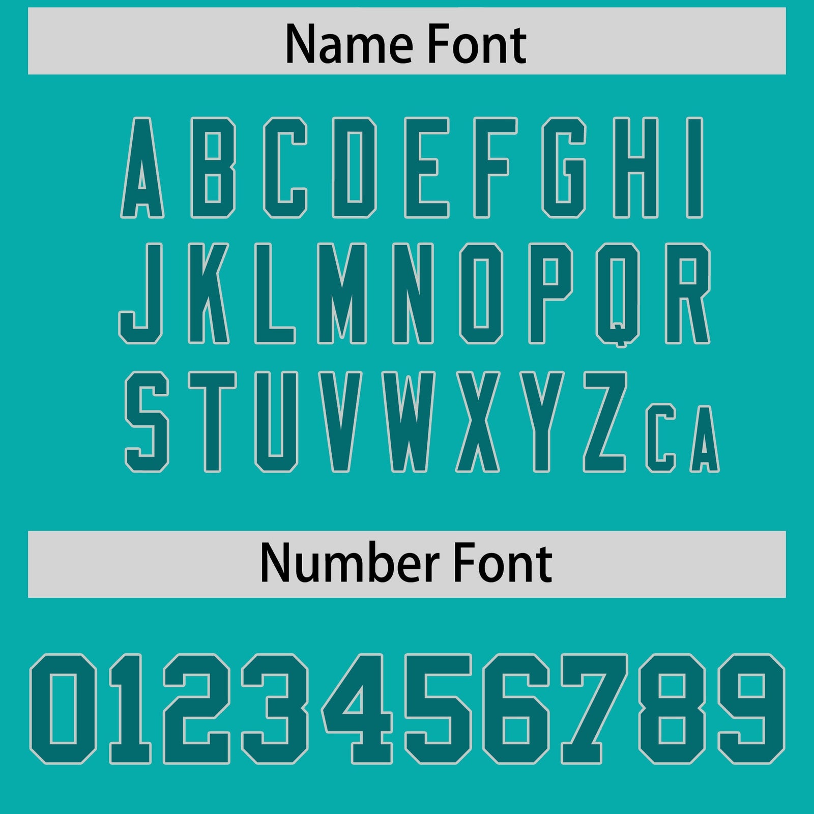 Custom Flag Football Jersey | Aqua Aqua Color Block For Youth & Men | Add Name, Number & Logo | KXKSHOP