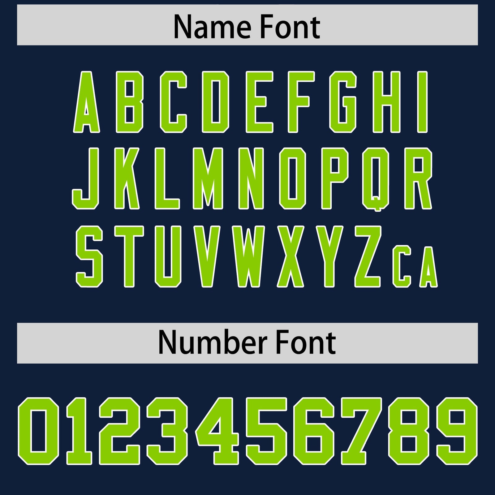 Custom Flag Football Jersey | Navy Neon Green Color Block For Youth & Men | Add Name, Number & Logo | KXKSHOP