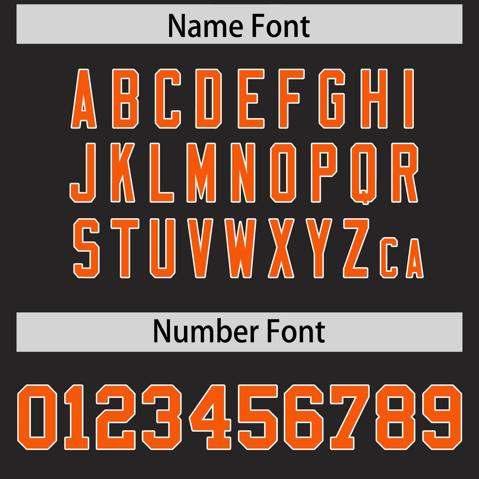 Custom Flag Football Jersey | Black Orange Color Block For Youth & Men | Add Name, Number & Logo | KXKSHOP