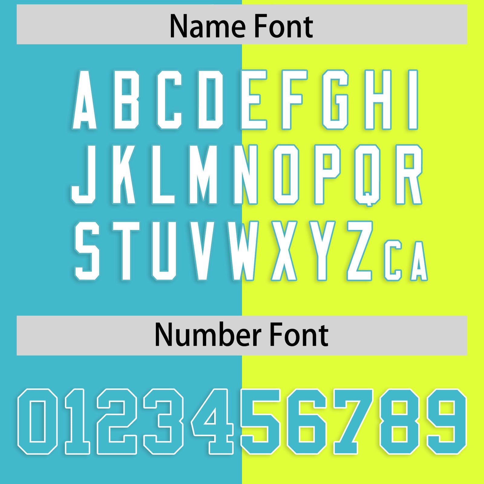 Custom Fluorescent Green Sky Blue Four Squares Design Performance Polo Shirt