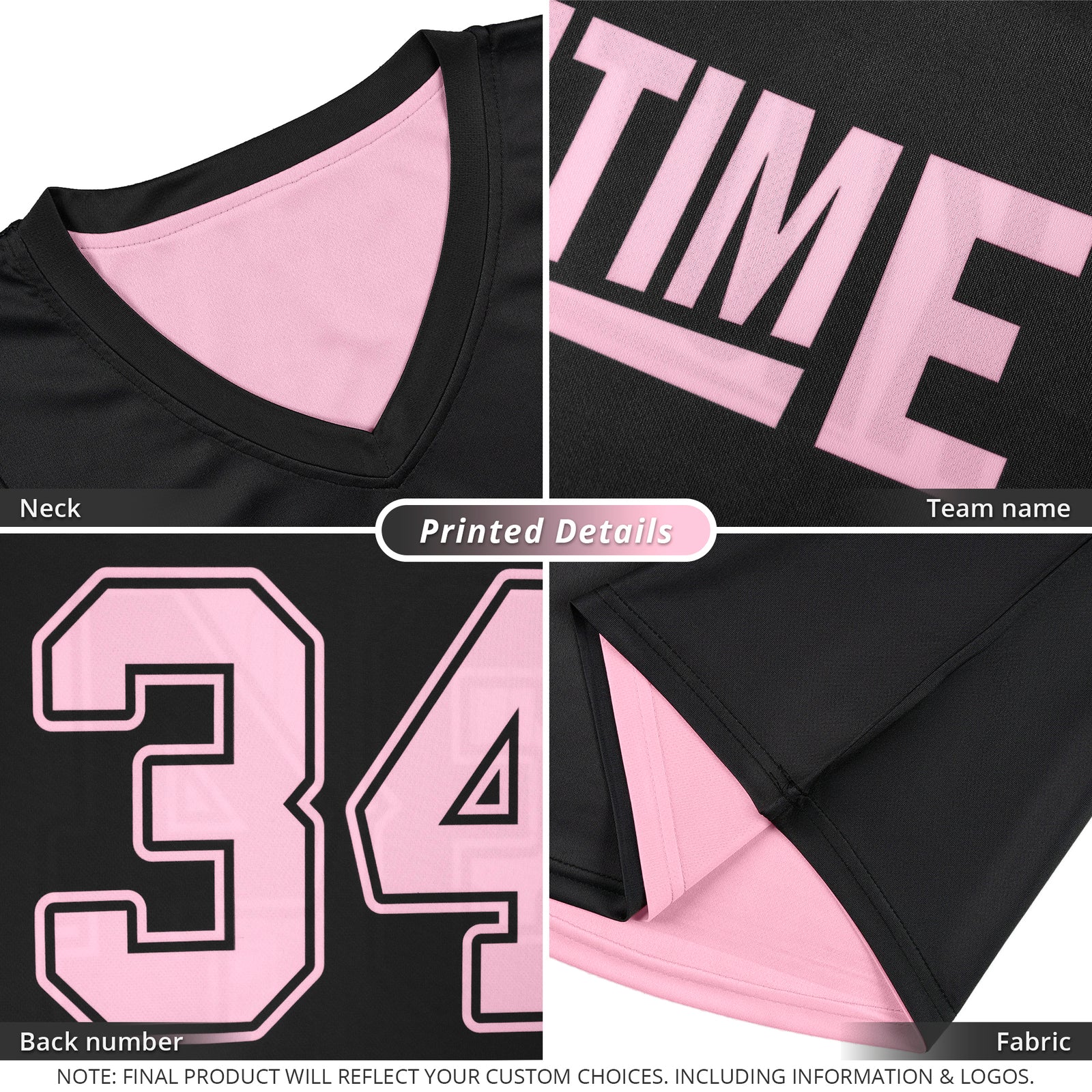 Custom Black Pink Double Side Sets Design Sportswear Basketball Jersey