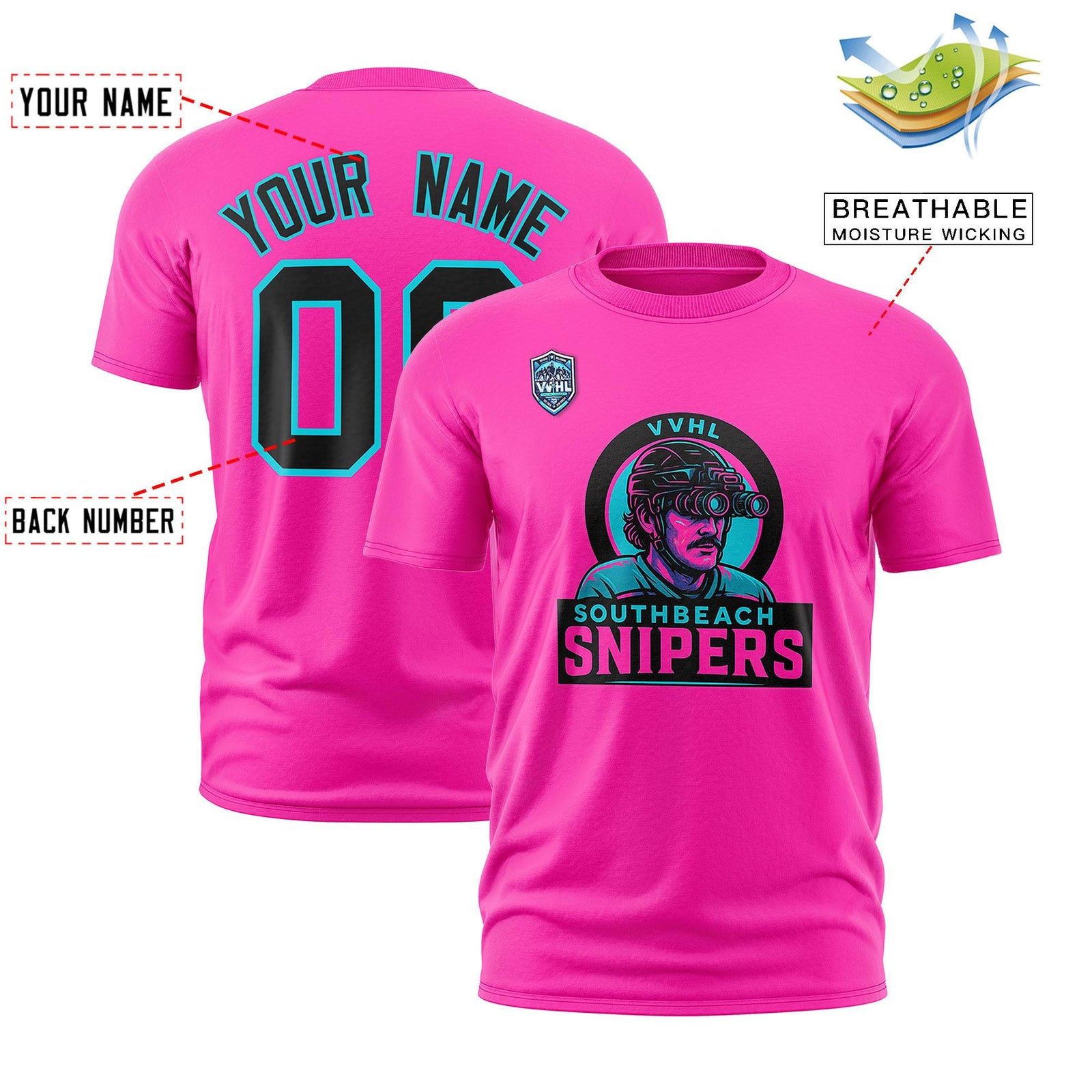 VVHL Kelly Green Purple-Gold S7-Portage-Moneyshots-2 T-Shirt