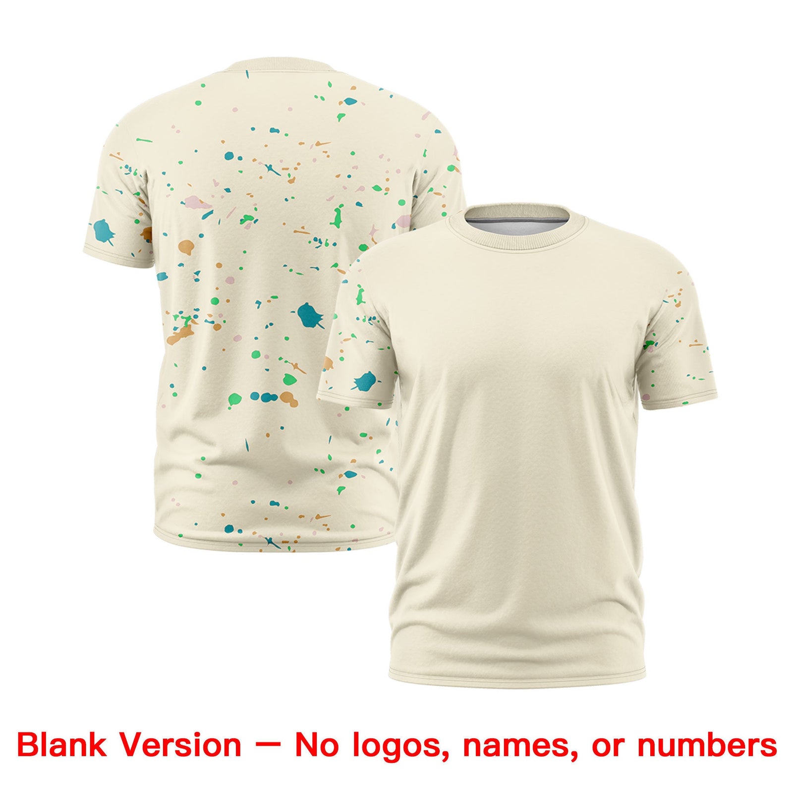 Custom Cream Neon Green Spray Painting Graffiti Pattern Personalization T-shirt| KXKSHOP
