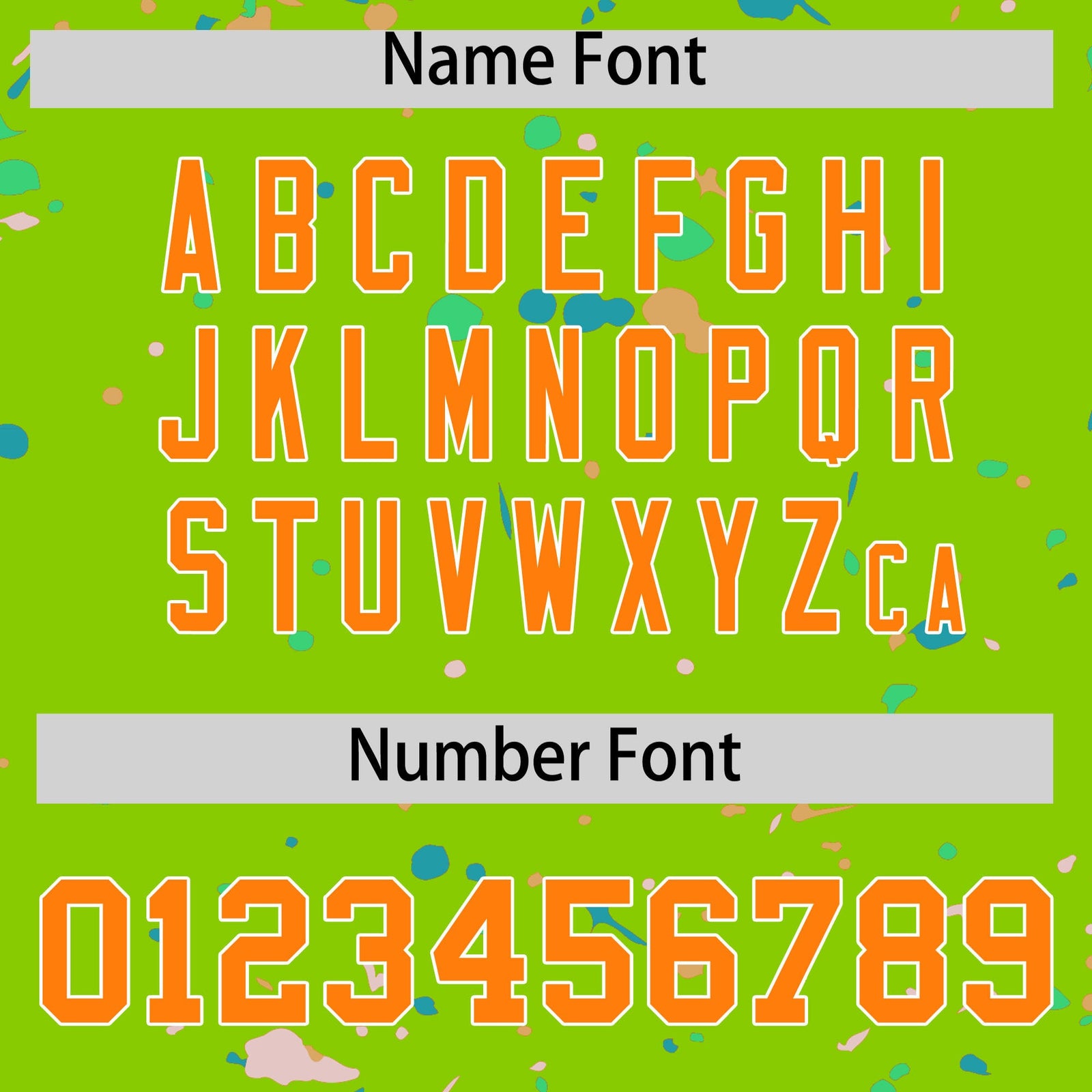 Custom Neon Green Orange White Spray Painting Graffiti Pattern Personalization T-shirt| KXKSHOP