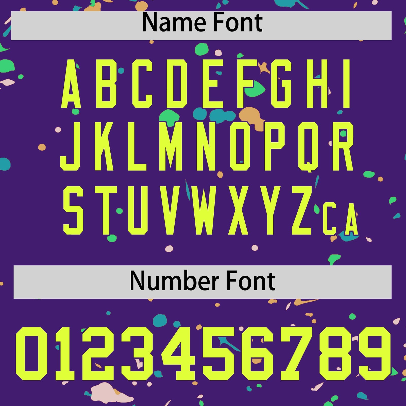 Custom Purple Fluorescent Green Spray Painting Graffiti Pattern Personalization T-shirt| KXKSHOP