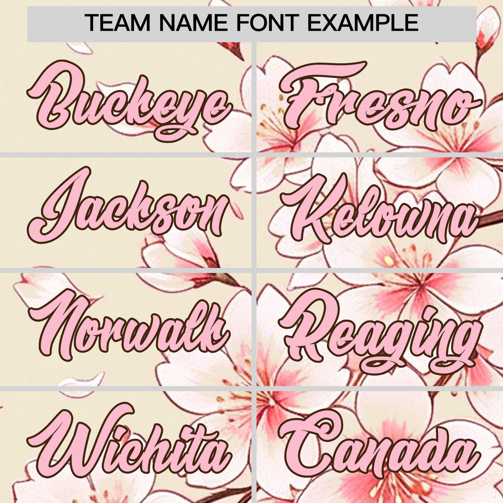 Custom Light Khaki Light Pink Light Brown Cherry Blossoms Personalization Moisture-Wicking T-shirt| KXKSHOP