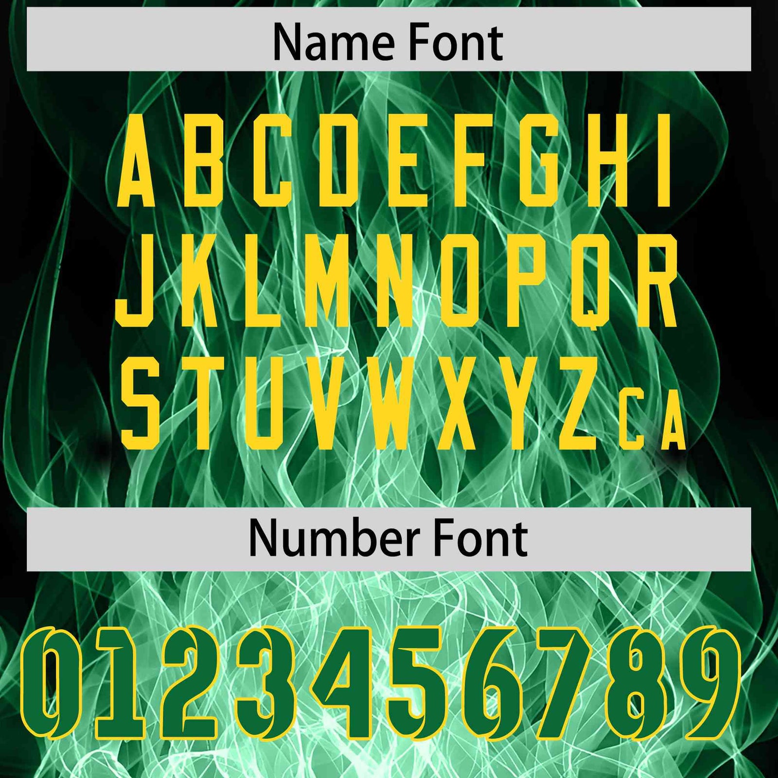 Custom Black Kelly Green Colorful Flame Pattern Long Sleeve Performance T-Shirt