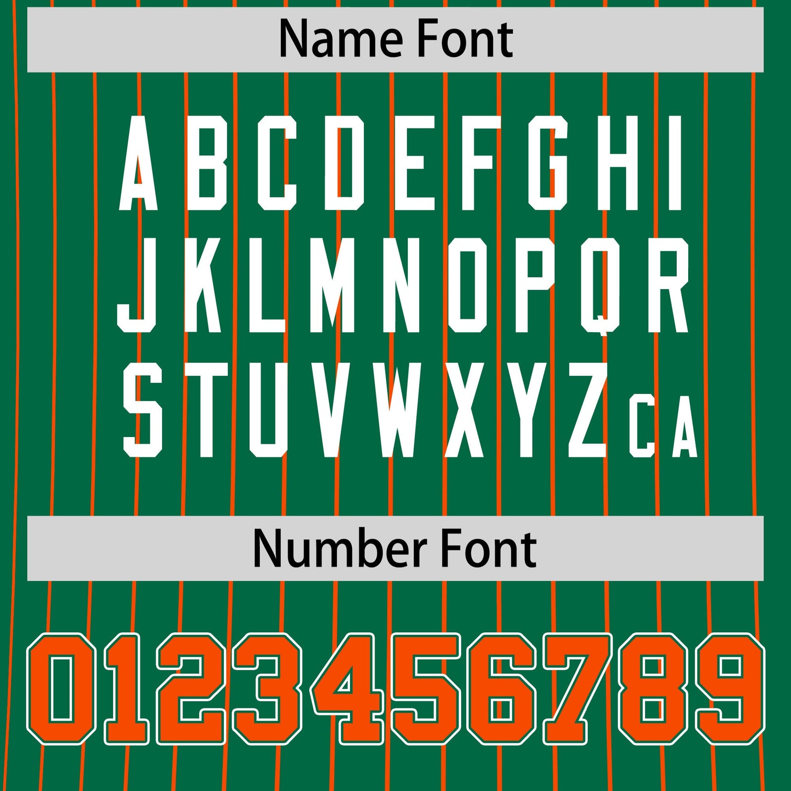 Custom Orange Kelly Green White Reversible Stripe Fashion T-shirt| KXKSHOP