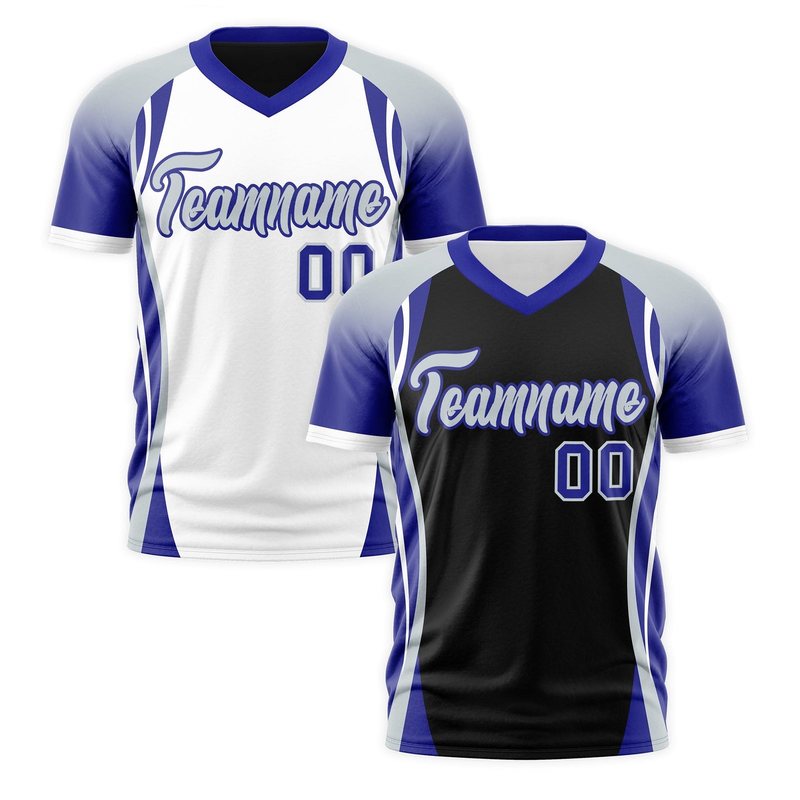 Custom Black Gray Royal Blue Reversible Breathable T-shirt| KXKSHOP