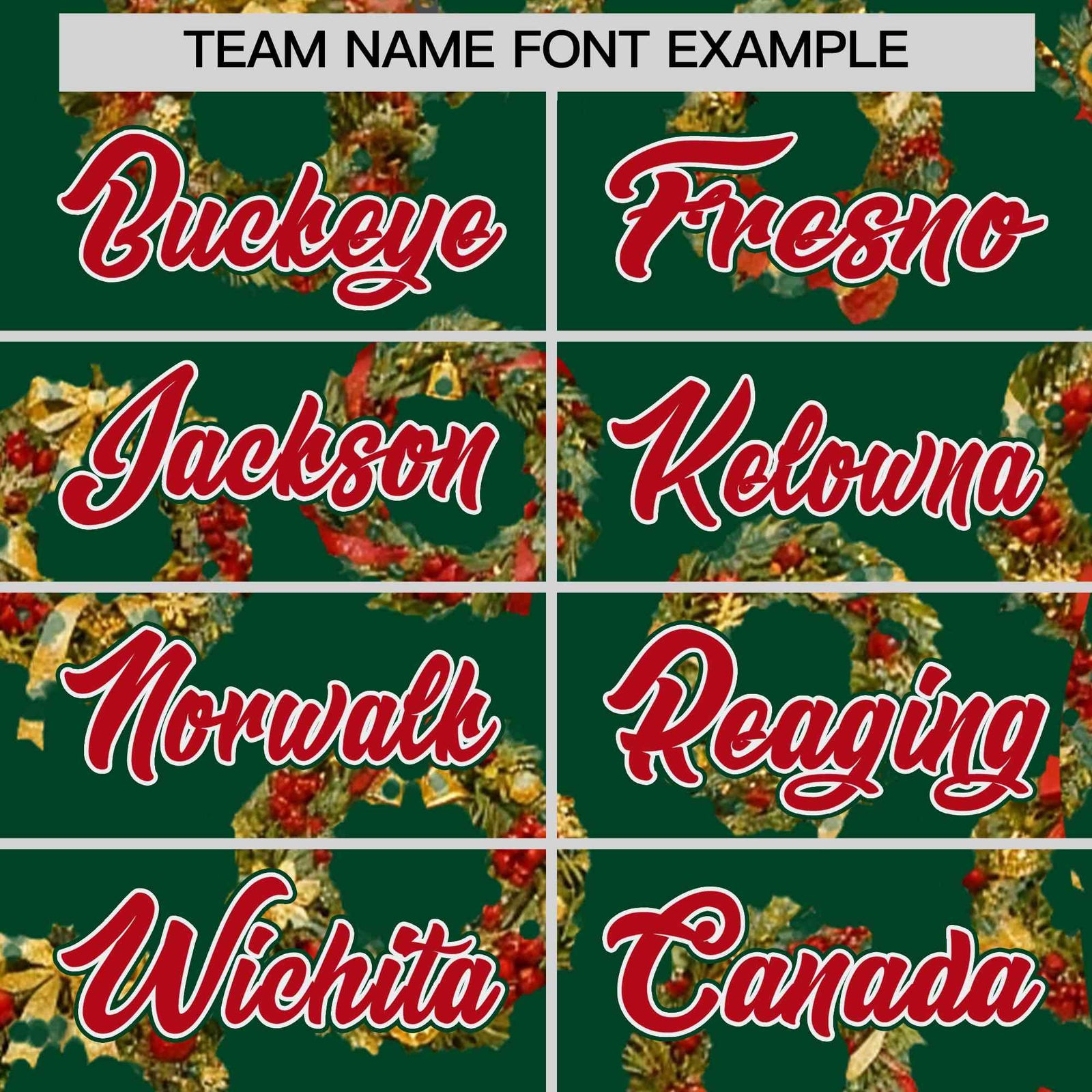 Custom Green Red Christmas Graffiti Pattern Athletic Full-Zip Hoodie
